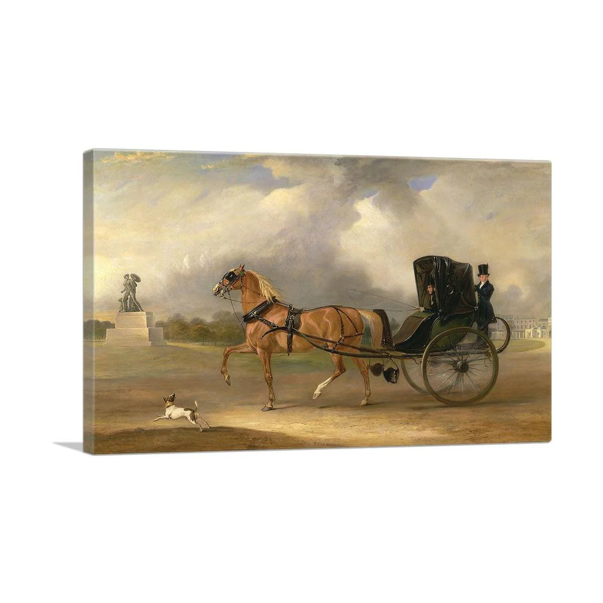 William Massey-Stanley Driving His Cabriolet in Hyde Park 1833