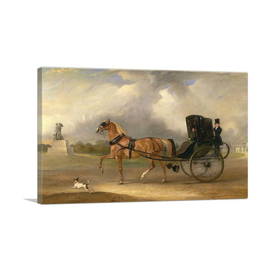 William Massey-Stanley Driving His Cabriolet in Hyde Park 1833